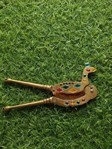 Vintage Peacock Nutcracker copper made