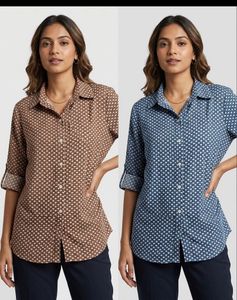 Vintage Floral Button-Up Shirt (any1)