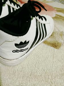 Classic White &amp; Black Striped Sneakers