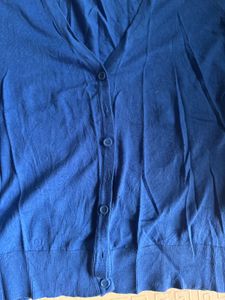 Blue Knit Cardigan