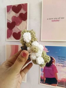 Handmade Crochet Flower Hair Clip