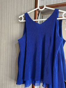 Blue Sleeveless Top