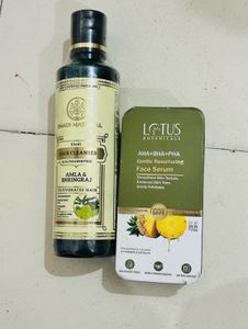 (offer🔥)Khadi Natural Hair Cleanser & Lotus Serum