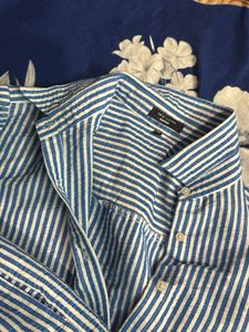 Blue Striped Pajama Set