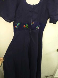 Violet Maxi Dress V Neck Deep Cut