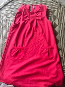 Chic Red Bow Dress