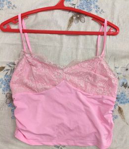 Pretty Pink Lace Camisole / top