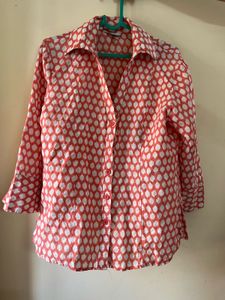 Chic Patterned Button-Up Shirt