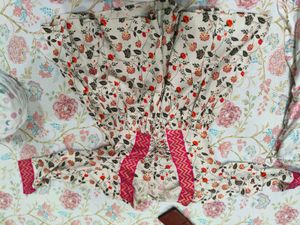 Floral Print Peplum Kurti