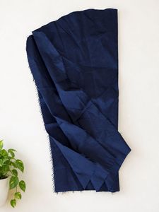Elegant Navy Blue Embroidered Gown