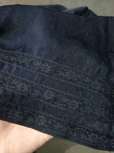 Vintage Black Lace Trim Cami Top