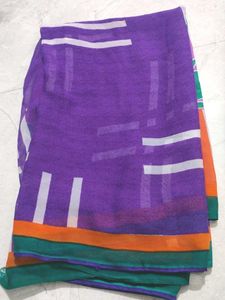 Vibrant Printed Saree