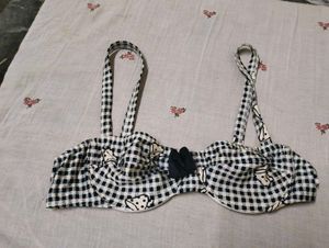 Cute Gingham Bra Top