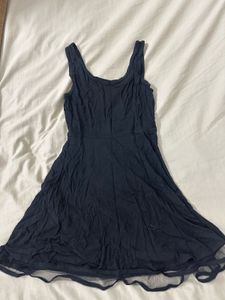 Chic Black Mini Dress with Tulle Hem
