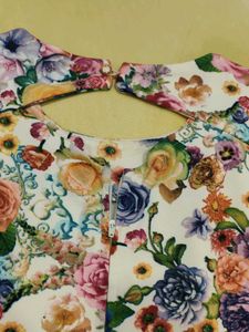 Floral Print Sheath Dress streachable