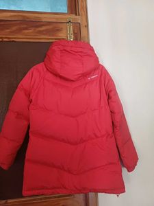Red Puffer Jacket with Hood