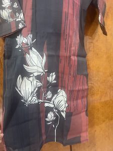 Stylish Floral Print Kurta