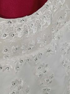 White Embellished Party Dress