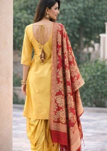 Elegant Yellow Patiala Suit Set