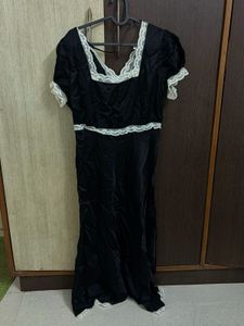 Marks &amp; Spencer Black Square Neck Dr