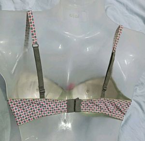 🤎 Cute Polka Dot Bra with Lace Trim