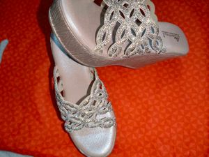 NEW Sparkly Wedge Sandals