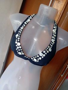 Stylish Embellished Bikini Top
