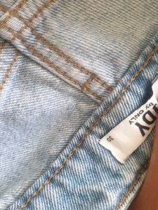 blue denim mom jeans