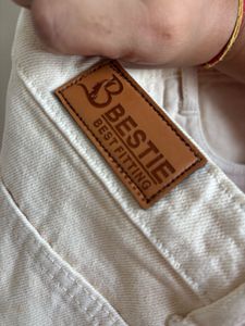 Cream Cargo Jeans