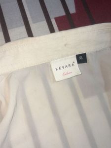 Solid White Formal Shirt for Women || Slightly Use
