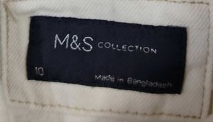 men Cream Denim Jacket