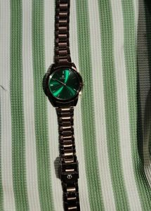 Titan Watch with Green Dial