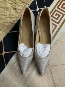 Sparkling Silver Heels