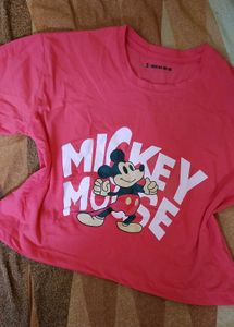Pink Mickey Mouse T-Shirt