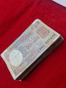 100 pcs Vintage 2 Rupee Banknote