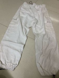 Stylish White Cargo Pants