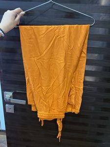 Orange Kurta Set with chiffon dupatta
