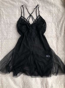 Sheer Black Chemise