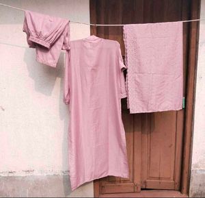 Elegant Pink Kurta Set with Dupatta