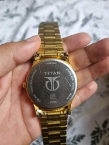 Gold Titan Watch (Negotiable)