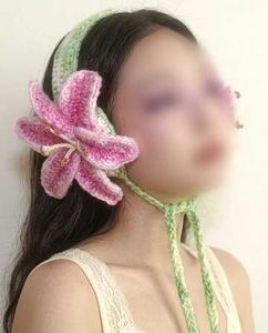 Crochet Lily Flower Headband