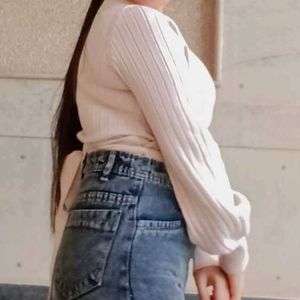 Wrap Top with Long Sleeves