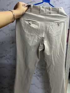 Straight Fit Beige/off-white pants