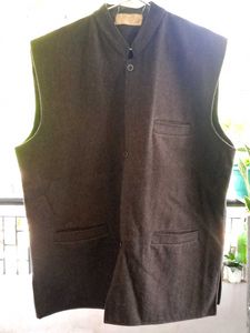 Vintage Original Khadi Men's Dark Nehru Jacket