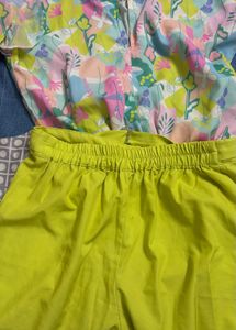 girls printed co rd set party wear