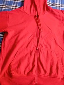 Red Zip-Up Hoodie