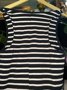 Striped Sleeveless Mini Dress