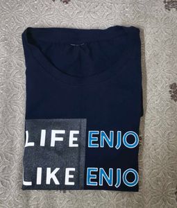 Navy Blue Graphic T-Shirt