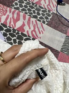 Elegant White Chikankari Top