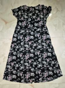 Floral Button-Up Midi Dress